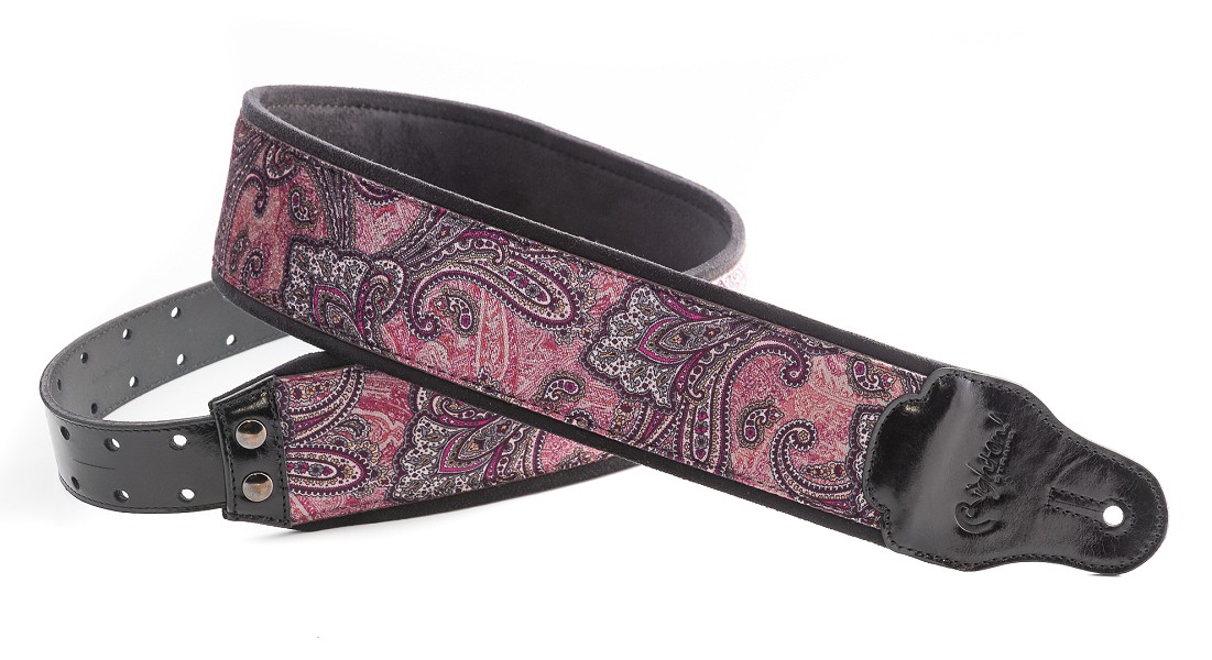 Paisley Velvet-70 Burgundy Gurt | Samt & Hoher Komfort1